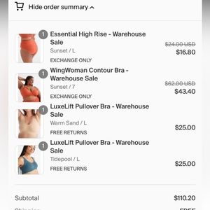 Knix Bra/Bralette/Underwear LOT, Size L, NWT (Soma, Knix, Harper Wilde)